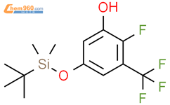 5-[(tert-butyldimethylsilyl)oxy]-2-fluoro-3-(trifluoromethyl)phenol结构式图片|1881295-33-5结构式图片