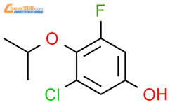3-chloro-5-fluoro-4-(propan-2-yloxy)phenol结构式图片|1881296-19-0结构式图片