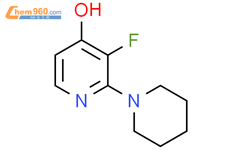 3-fluoro-2-(piperidin-1-yl)pyridin-4-ol结构式图片|1881320-43-9结构式图片