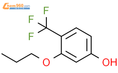 3-丙氧基-4-（三氟甲基）苯酚结构式图片|1881321-03-4结构式图片