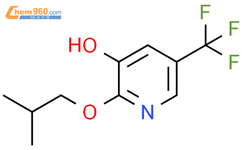 2-(2-methylpropoxy)-5-(trifluoromethyl)pyridin-3-ol结构式图片|1881321-32-9结构式图片