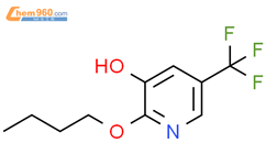 2-butoxy-5-(trifluoromethyl)pyridin-3-ol结构式图片|1881321-94-3结构式图片
