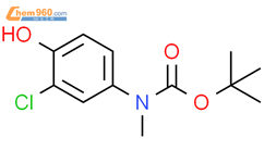 Carbamic acid, N-(3-chloro-4-hydroxyphenyl)-N-methyl-, 1,1-dimethylethyl ester结构式图片|1881322-22-0结构式图片