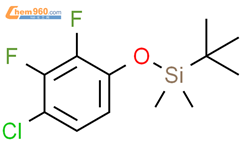 Benzene, 1-chloro-4-[[(1,1-dimethylethyl)dimethylsilyl]oxy]-2,3-difluoro-结构式图片|1881328-18-2结构式图片