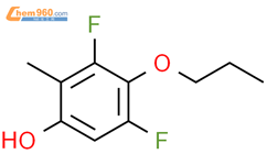 Phenol, 3,5-difluoro-2-methyl-4-propoxy-结构式图片|1881328-41-1结构式图片