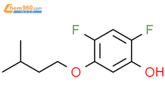 2,4-difluoro-5-(3-methylbutoxy)phenol结构式图片|1881328-55-7结构式图片