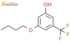3-butoxy-5-(trifluoromethyl)phenol结构式图片|1881328-69-3结构式图片