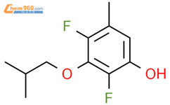 Phenol, 2,4-difluoro-5-methyl-3-(2-methylpropoxy)-结构式图片|1881329-28-7结构式图片