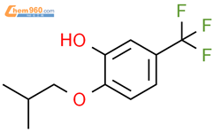 2-(2-Methylpropoxy)-5-(trifluoromethyl)phenol结构式图片|1881329-56-1结构式图片