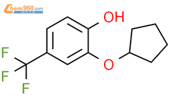 2-(cyclopentyloxy)-4-(trifluoromethyl)phenol结构式图片|1881329-63-0结构式图片