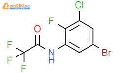 N-(5-bromo-3-chloro-2-fluorophenyl)-2,2,2-trifluoroacetamide结构式图片|1881331-06-1结构式图片