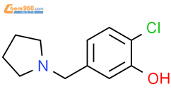 2-chloro-5-(pyrrolidin-1-ylmethyl)phenol结构式图片|1881331-14-1结构式图片