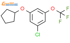 1-chloro-3-(cyclopentyloxy)-5-(trifluoromethoxy)benzene结构式图片|1881332-17-7结构式图片