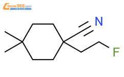 Cyclohexanecarbonitrile, 1-(2-fluoroethyl)-4,4-dimethyl-结构式图片|1881641-84-4结构式图片