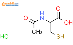 L-Cysteine, N-acetyl-, hydrochloride结构式图片|18829-79-3结构式图片