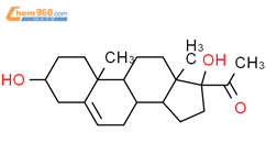 17alpha-羟基孕烯醇酮结构式图片|1887-95-2结构式图片