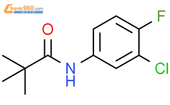 N-(3-chloro-4-fluorophenyl)-2,2-dimethylpropanamide结构式图片|188787-17-9结构式图片