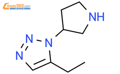 1H-1,2,3-Triazole, 5-ethyl-1-(3-pyrrolidinyl)-结构式图片|1889886-03-6结构式图片