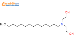 乙醇，2,2’-（十四烷基氨基）双-结构式图片|18924-66-8结构式图片
