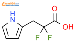 1H-Pyrrole-2-propanoic acid, α,α-difluoro-结构式图片|1894073-06-3结构式图片