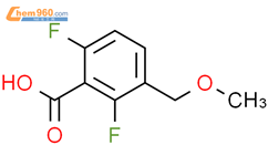 2,6-二氟-3-(甲氧基甲基)苯甲酸结构式图片|1895589-45-3结构式图片