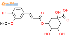 3-O-阿魏酰奎宁酸结构式图片|1899-29-2结构式图片