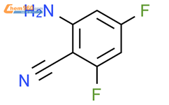 2-氨基-4,6-二氟苯腈结构式图片|190011-84-8结构式图片