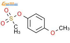 4-甲氧基甲磺酸苯酯结构式图片|19013-30-0结构式图片