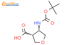 trans-4-Boc-amino-tetrahydro-furan-3-carboxylic acid结构式图片|1903427-02-0结构式图片
