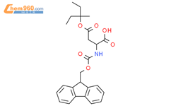 2-(9H-Fluoren-9-ylmethoxycarbonylamino)-4-(3-methylpentan-3-yloxy)-4-oxobutanoic acid结构式图片|1926162-97-1结构式图片