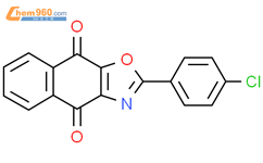 2-(4-Chlorophenyl)naphtho[2,3-d]oxazole-4,9-dione结构式图片|192718-11-9结构式图片