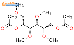 1,5-di-O-acetyl 2,3,4,6-tetra-O-methyl glucitol结构式图片|19285-93-9结构式图片