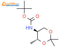 Tert-butyl N-[(4R,5S)-2,2,4-trimethyl-1,3-dioxan-5-yl]carbamate结构式图片|1932023-27-2结构式图片