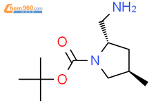 tert-butyl (2S,4R)-2-(aminomethyl)-4-methylpyrrolidine-1-carboxylate结构式图片|1932061-16-9结构式图片