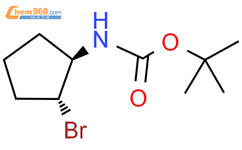 1,1-二甲基乙基 N-[(1R,2R)-2-溴环戊基]氨基甲酸酯结构式图片|1932384-85-4结构式图片