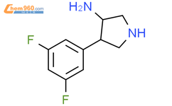 3-Pyrrolidinamine, 4-(3,5-difluorophenyl)-结构式图片|1934784-55-0结构式图片