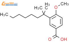 Benzoic acid, 3-(1,1-dimethylheptyl)-4-methoxy-结构式图片|194359-66-5结构式图片