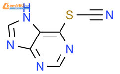 7H-purin-6-yl thiocyanate结构式图片|19447-73-5结构式图片