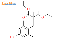 2-（4-羟基-2,6-二甲基苄基）-2-甲基丙二酸二乙酯结构式图片|194857-83-5结构式图片