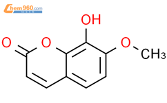 8-羟基-7-甲氧基香豆素结构式图片|19492-03-6结构式图片