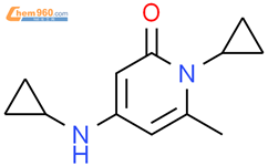 1-环丙基-4-(环丙基氨基)-6-甲基吡啶-2(1H)-酮结构式图片|1949815-84-2结构式图片