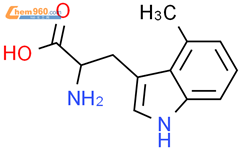 4-甲基色氨酸结构式图片|1954-45-6结构式图片