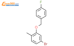 4-Bromo-2-((4-fluorobenzyl)oxy)-1-methylbenzene结构式图片|1961405-36-6结构式图片