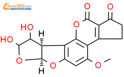 黄曲霉毒素 B1-8,9-二氢 -8,9-二醇结构式图片|196820-36-7结构式图片
