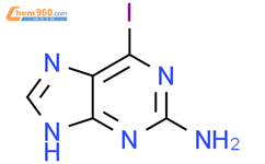 2-氨基-6-碘嘌呤结构式图片|19690-23-4结构式图片