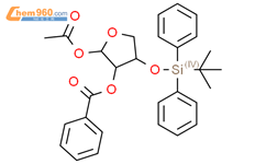 1-O-Acetyl-2-O-benzoyl-3-O-tert-butyldiphenylsilyl-L-threofuranose结构式图片|1971879-01-2结构式图片