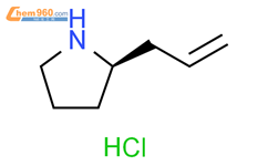 (R)-2-烯丙基吡咯烷盐酸结构式图片|197230-31-2结构式图片
