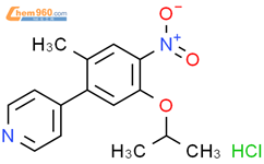 4-​[2-​甲基-​5-​(1-​甲基乙氧基)-​4-​硝基苯基]​-吡啶 盐酸盐结构式图片|1975995-10-8结构式图片