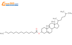 胆甾烯基豆蔻酸酯结构式图片|1989-52-2结构式图片