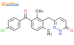 3(2H)-Pyridazinone, 6-[[3-(4-chlorobenzoyl)-2,6-dimethylphenyl]methyl]-结构式图片|200000-76-6结构式图片